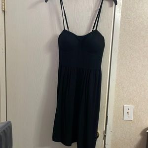 Women’s black, short dress/padded cups in it